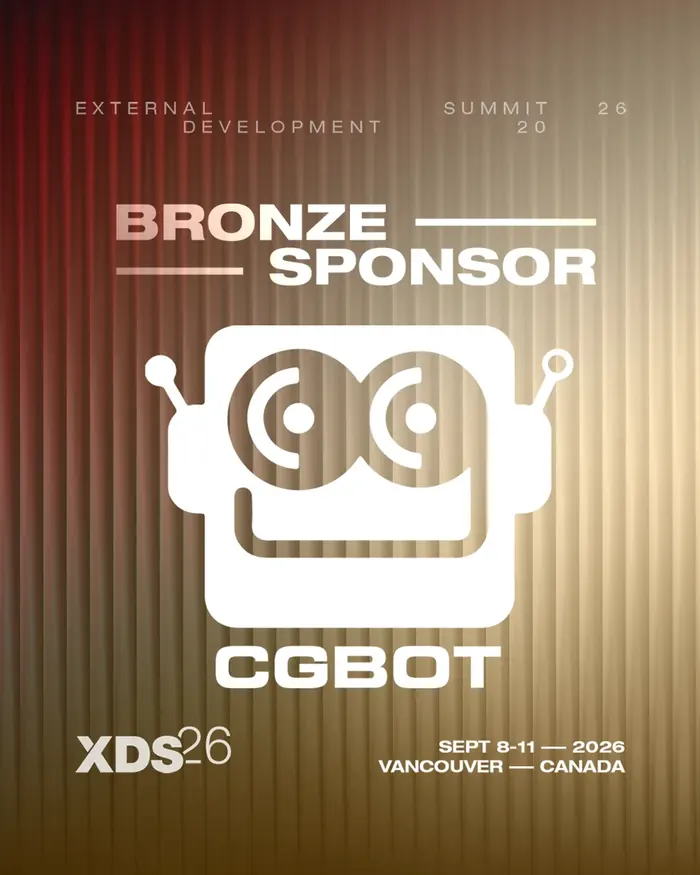 CGBOT is a Bronze Sponsor of XDS 2026 — External Development Summit, September 8–11, Vancouver, Canada